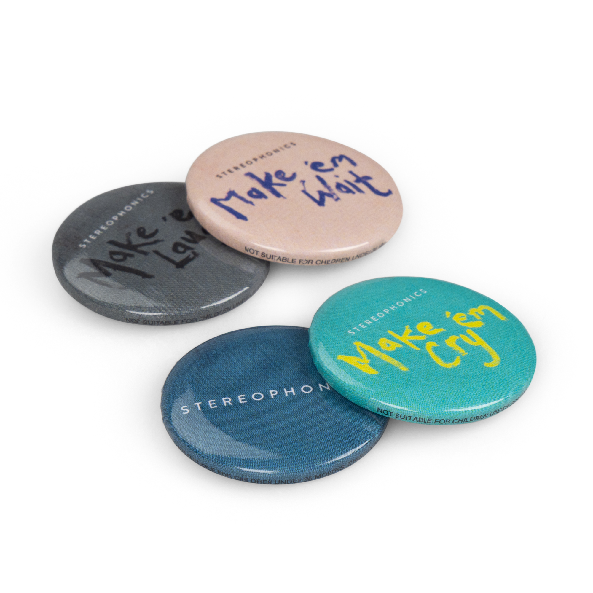 Stereophonics - Make 'em Laugh Badge Set