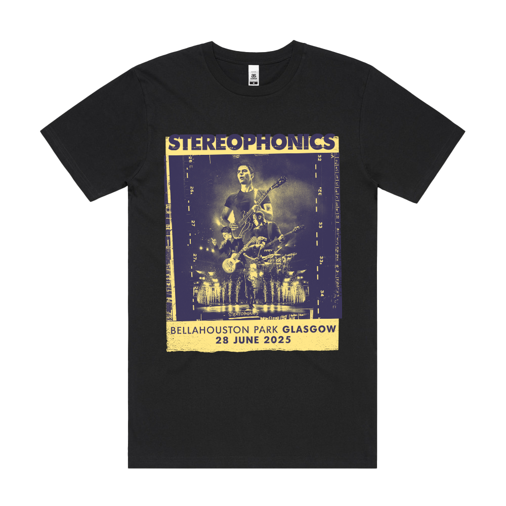 Stereophonics - Glasgow 2025 Black T-Shirt