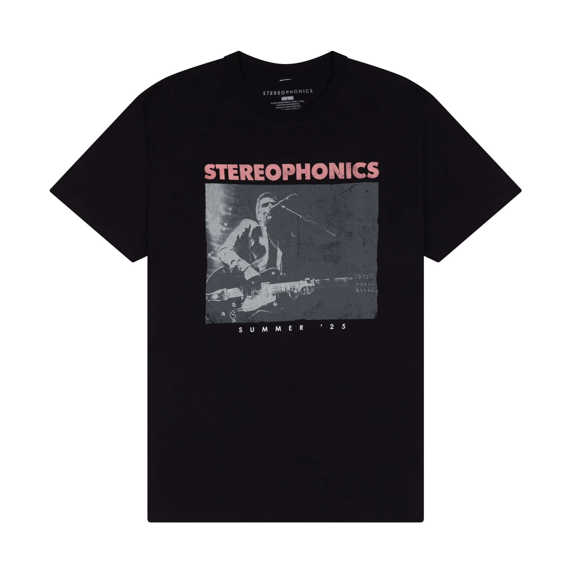 Summer '25 Tour Black T-Shirt - Stereophonics Store Summer '25 Tour Black T-Shirt - Stereophonics Store