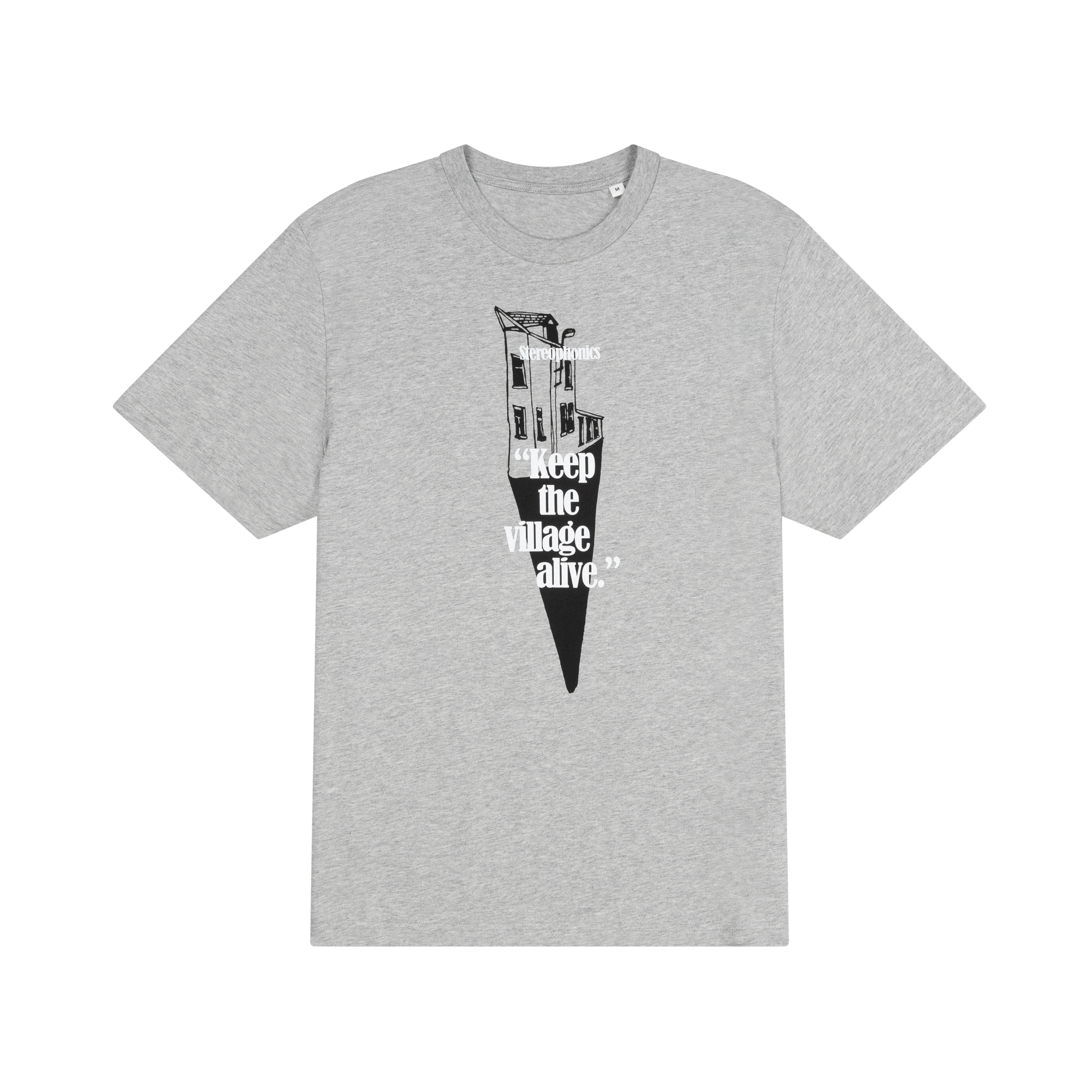 Vintage Keep The Village Alive Grey T-Shirt - Stereophonics Store