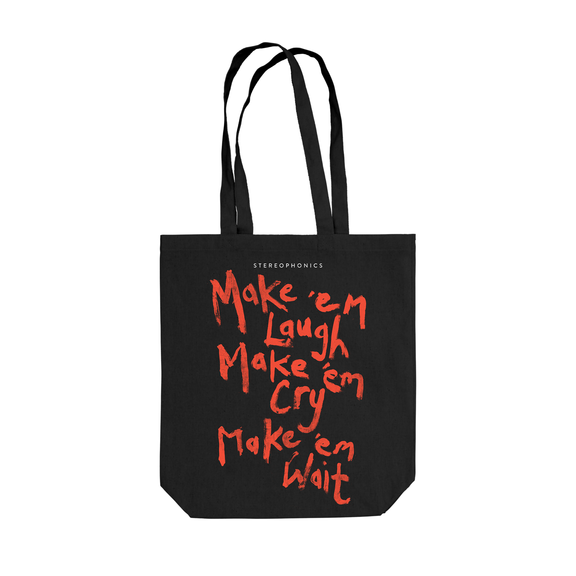 Stereophonics - Make 'em Laugh Black Tote Bag