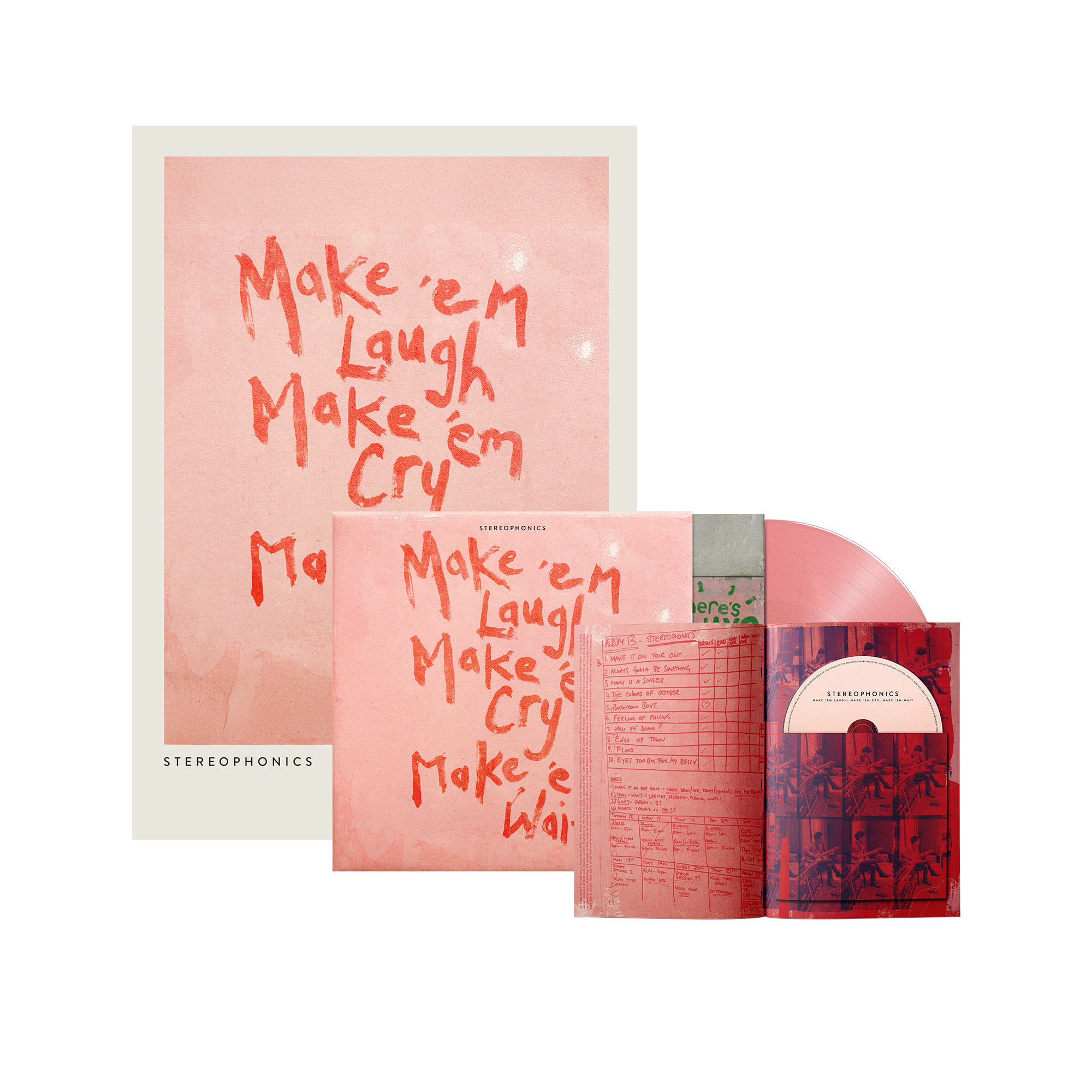 Translucent Pink LP + CD Zine + Album Poster