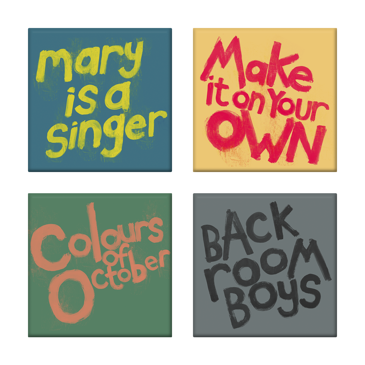 Stereophonics - Make 'em Laugh Ceramic Coaster Set 1