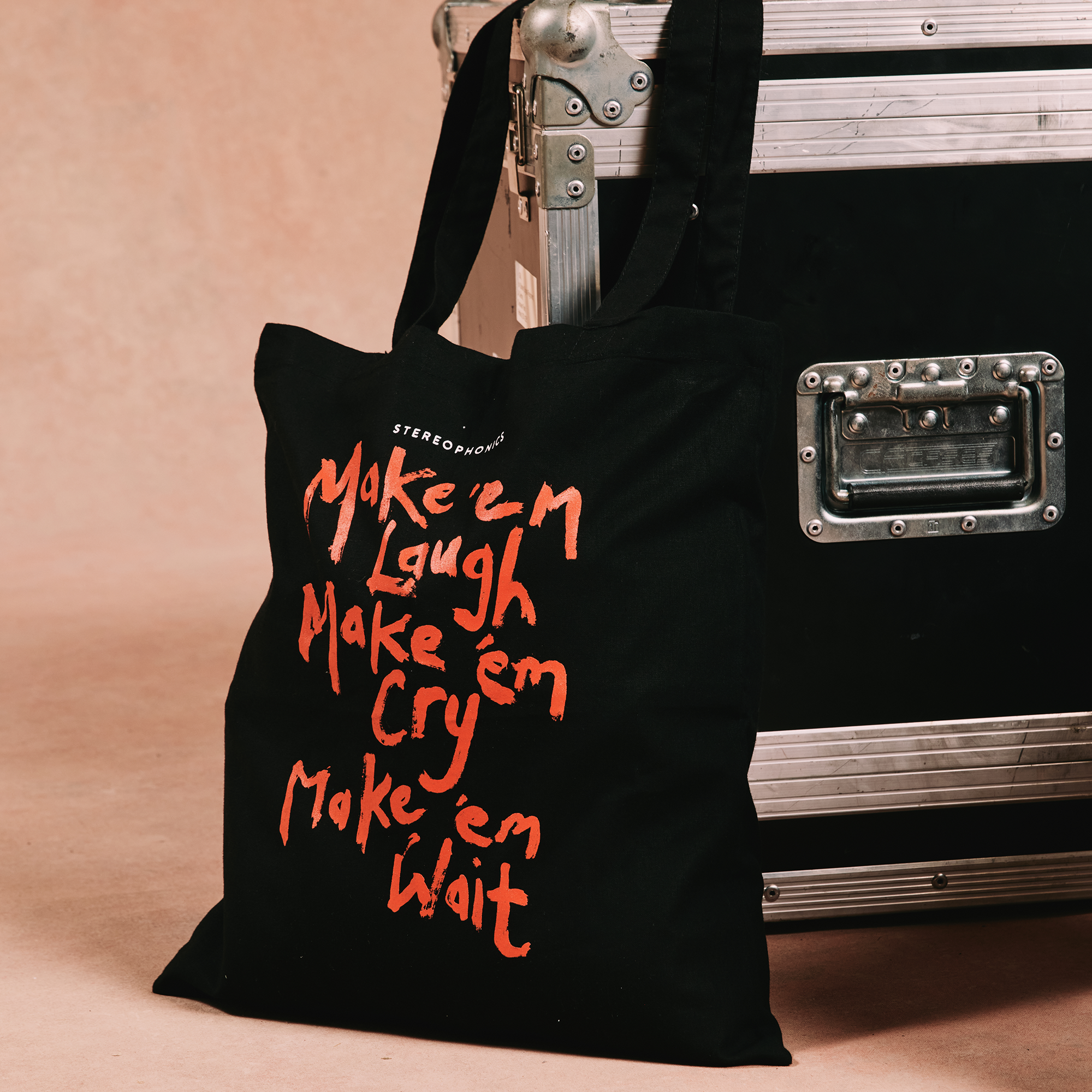 Stereophonics - Make 'em Laugh Black Tote Bag